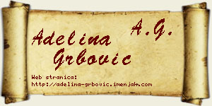 Adelina Grbović vizit kartica